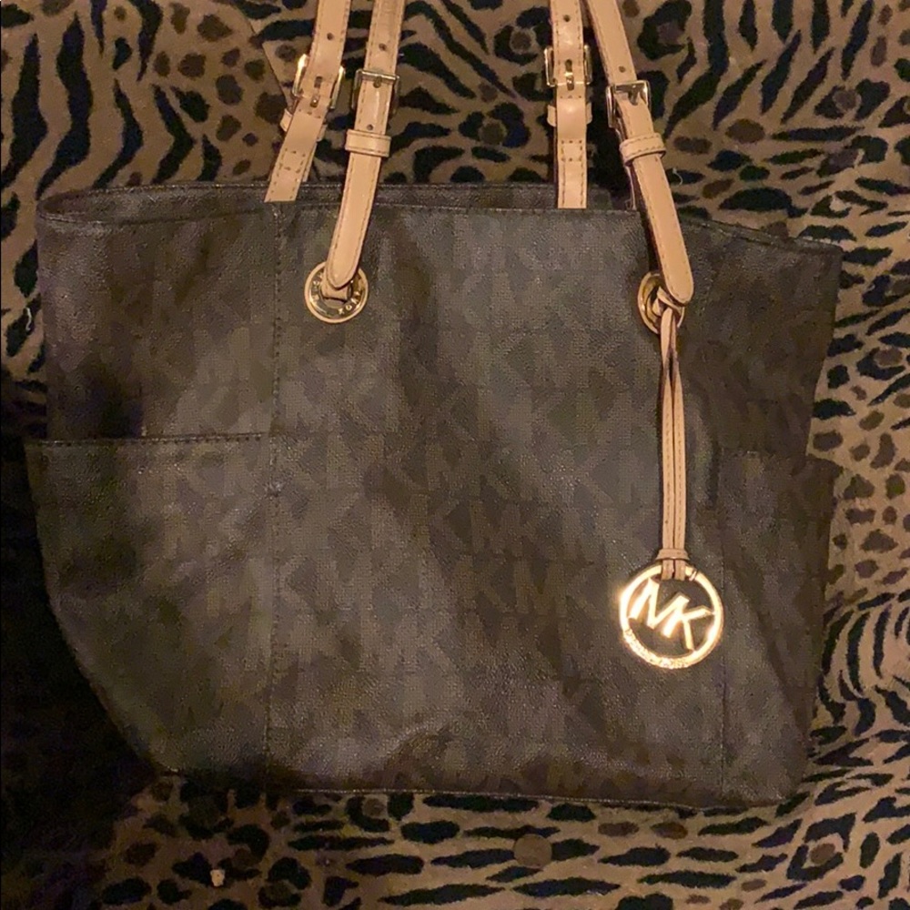 MK logo shoulder bag